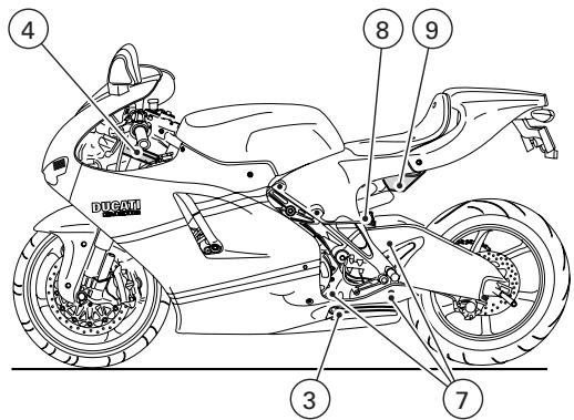 DUCATI DESMOSEDICI RR - Position on the vehicle (fig. 38) - 1