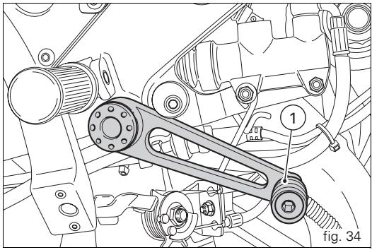 DUCATI DESMOSEDICI RR - Rear brake pedal (fig. 34) - 1
