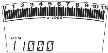 DUCATI HYPERMOTARD 1100 - Engine idle RPM indication (RPM) - 3