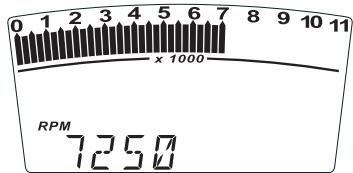 DUCATI HYPERMOTARD 1100 - Engine idle RPM indication (RPM) - 2