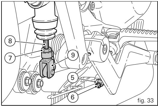 DUCATI HYPERMOTARD 1100 - Rear brake pedal (fig. 33) - 1