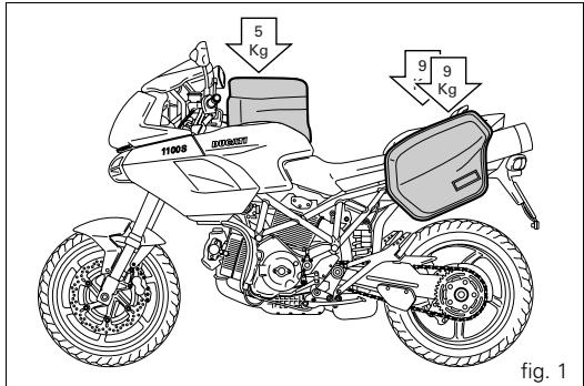 DUCATI MULTISTRADA 1100 - Information on load capacity - 1