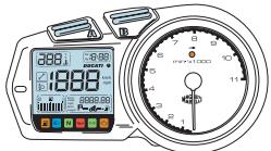 DUCATI MULTISTRADA 1100 - LCD - How to set/display parameters - 2