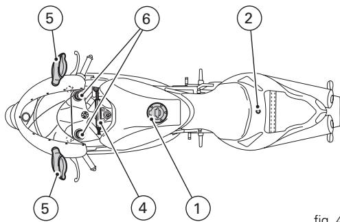 DUCATI 1198 - Position on motorcycle (fig. 43) - 2