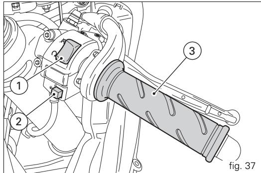 DUCATI 1198 - Throttle twistgrip (fig. 37) - 1