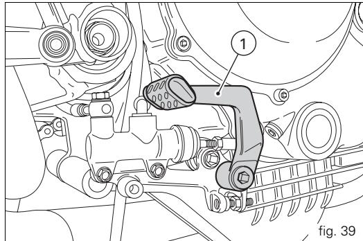 DUCATI 1198 - Rear brake pedal (fig. 39) - 1