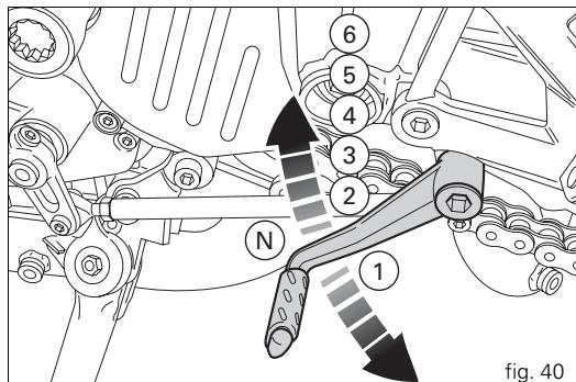 DUCATI 1198 - Gearchange pedal (fig. 40) - 1