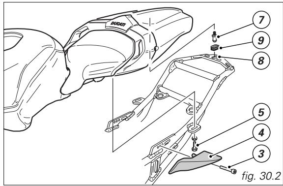 DUCATI 999 - Seat/fuel tank adjustment (Monoposto) - 2