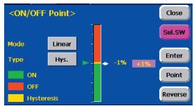 FUTABA 14MZ - Linear hysteresis mode - 1