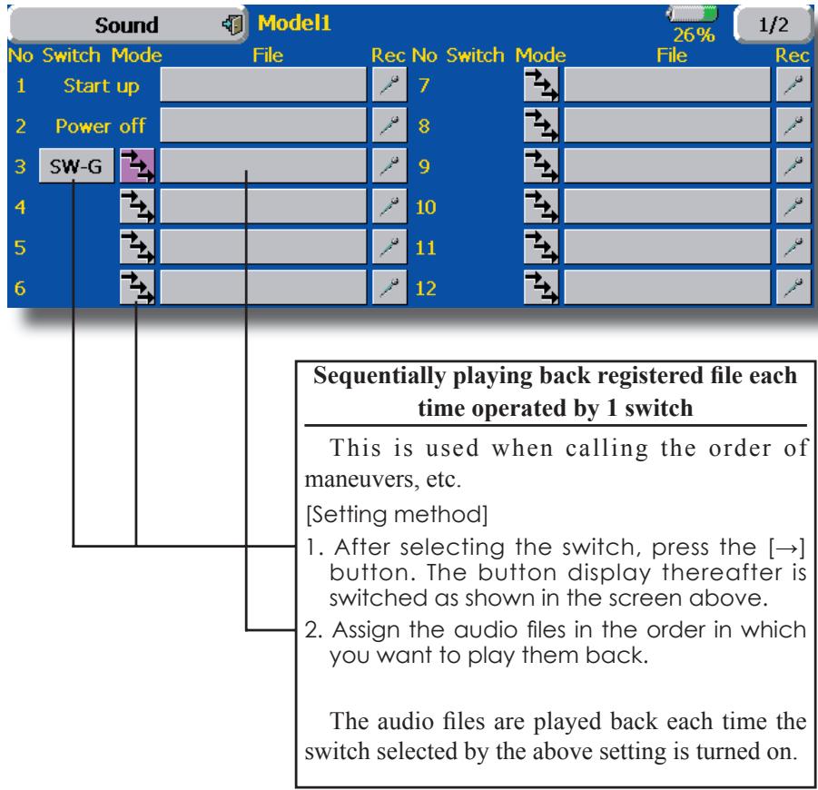 FUTABA 14MZ - Assignment of audio files to switches - 1