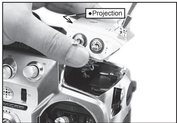 FUTABA 14MZ - To relocate switches; - 1