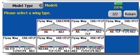 FUTABA 14MZ - Model type selection - 2