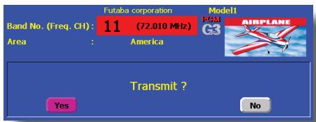 FUTABA 14MZ - When turning on the power of the transmitter - 1