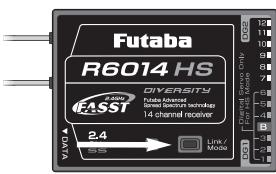 FUTABA T-12 FG - Raccordement du récepteur (easy-link) - 1