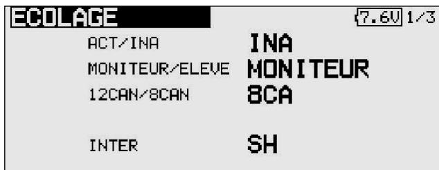 FUTABA T-12 FG - Mode écolage (moniteur-élève) - 1