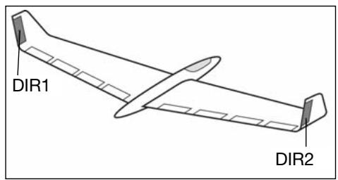 FUTABA T-12 FG - Reglage des ailerettes (winglet) - 1