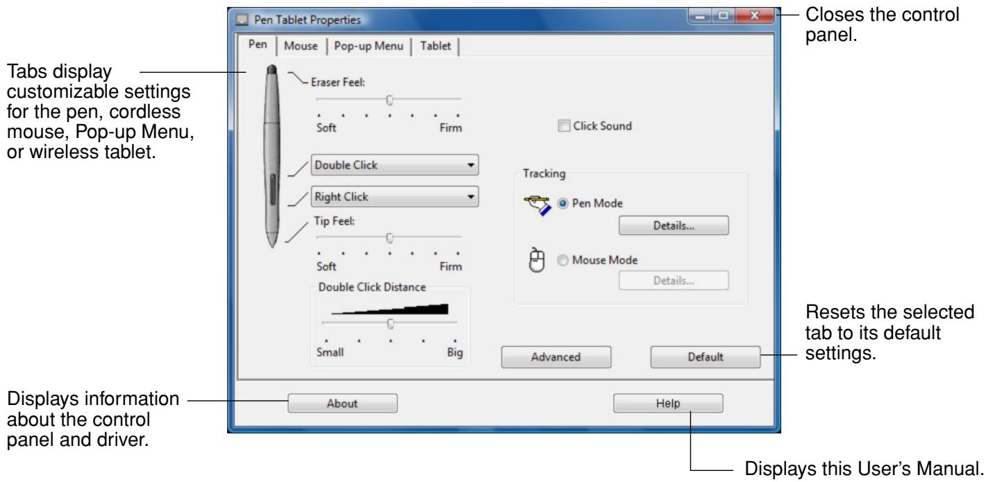 WACOM GRAPHIRE - CONTROL PANEL OVERVIEW - 1