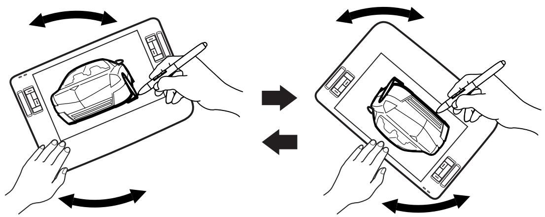 WACOM DTZ-1200W - ROTATING THE TABLET - 1