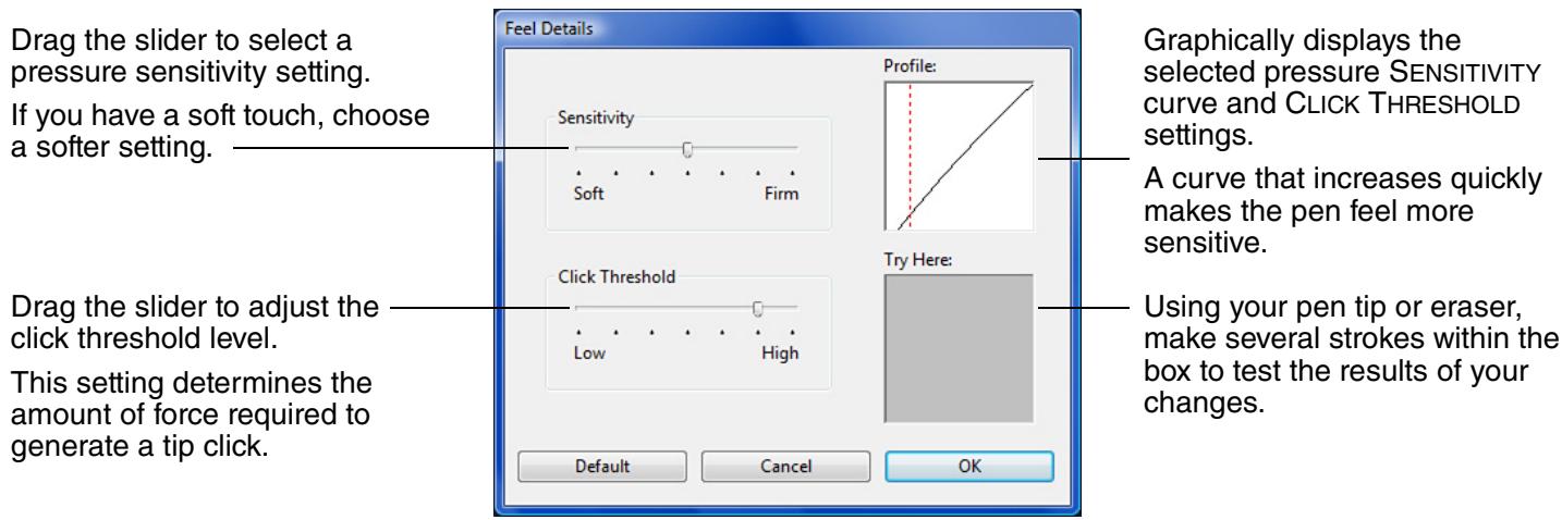 WACOM INTUOS 4 - ADVANCED TIP AND ERASER PRESSURE SETTINGS - 1