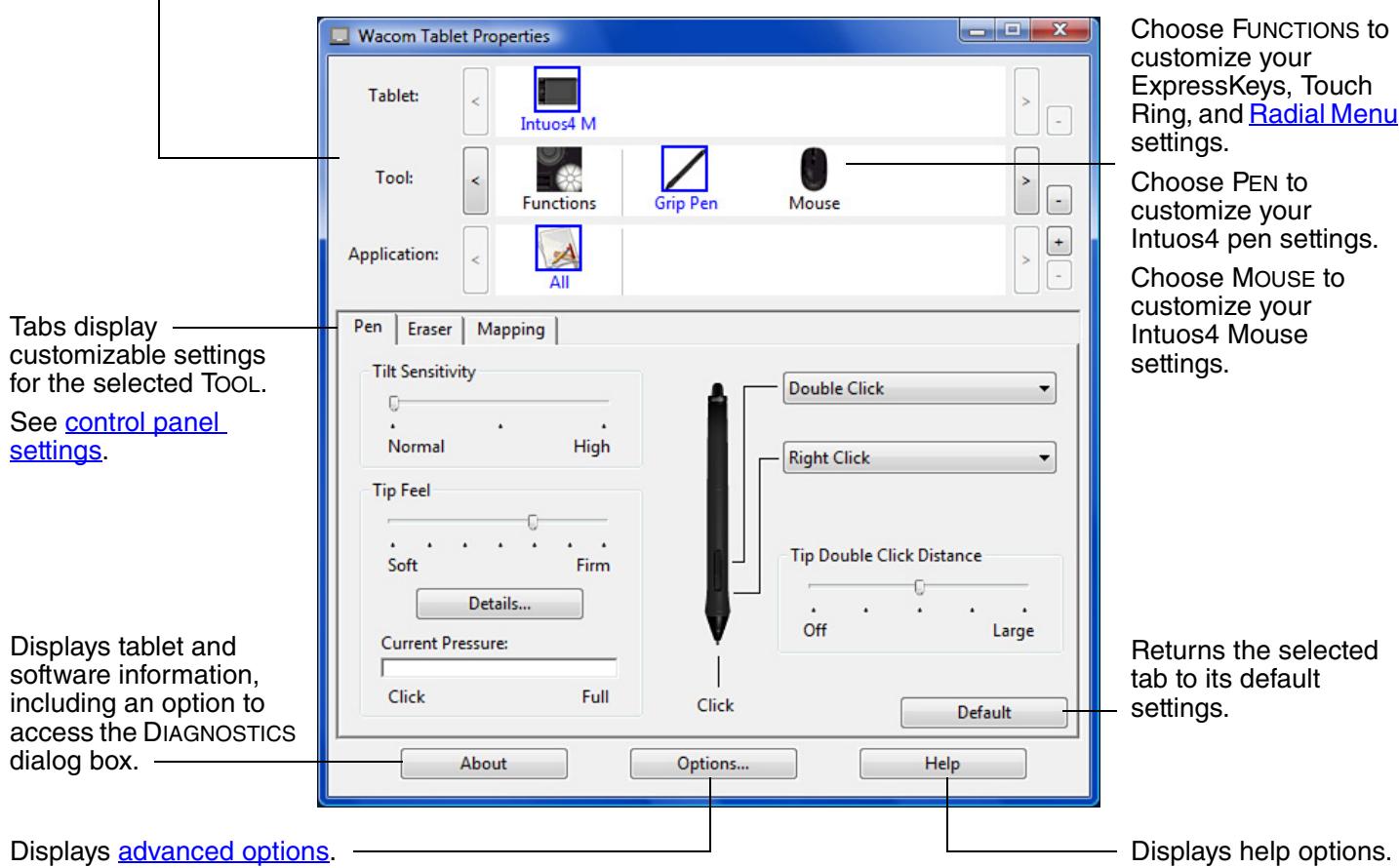 WACOM INTUOS 4 - CONTROL PANEL OVERVIEW - 1