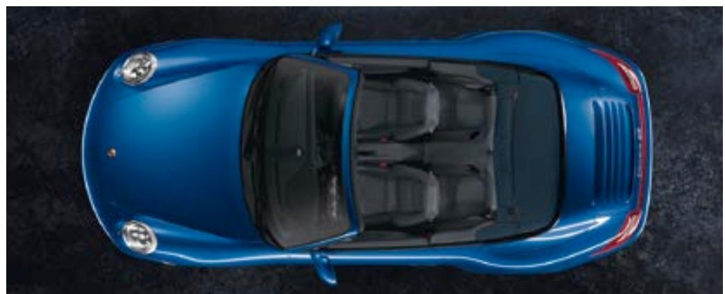 PORSCHE 911 TURBO CABRIOLET - See separate price list for recommended colour combinations. - 3