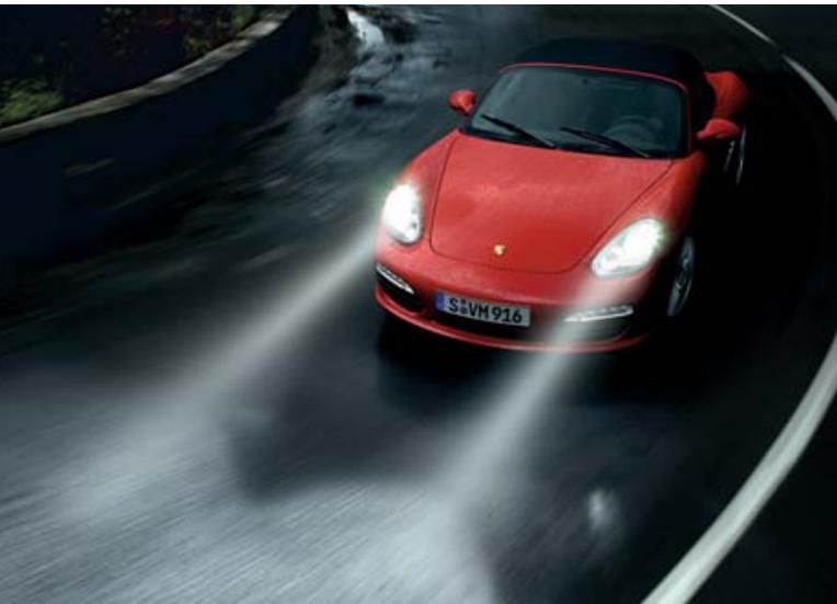 PORSCHE BOXTER - Bi-Xenon headlights with dynamic cornering lights and LED daytime running lights. - 1