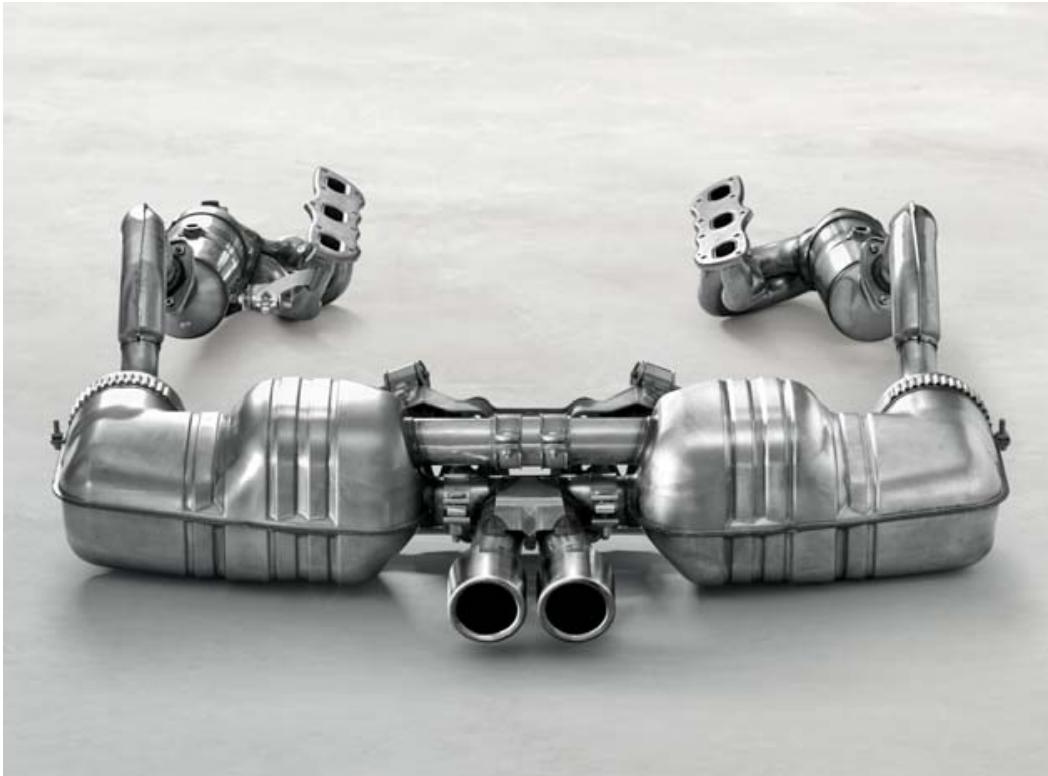 PORSCHE BOXTER - Exhaust system. - 1