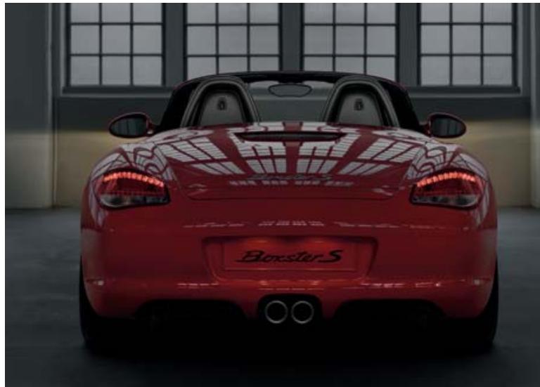 PORSCHE BOXTER - Bi-Xenon headlights with dynamic cornering lights and LED daytime running lights. - 3