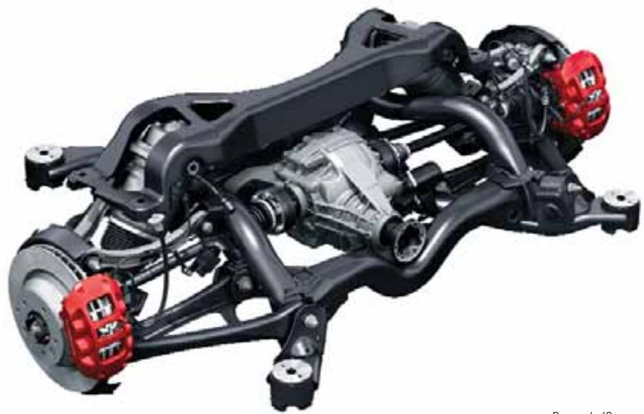 PORSCHE CAYENNE - Front axle. - 1