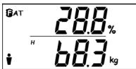 BALANCE KH 5506 / 5507 / 5508 BODY FAT AND WATER ANALYSIS MADE O… - a) Weighing with subsequent establishment of body fat and water contents - 4