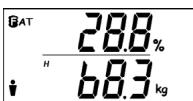 BALANCE KH 5506 / 5507 / 5508 BODY FAT AND WATER ANALYSIS MADE O… - b) Simultaneous establishment of weight, body fat and water contents - 3