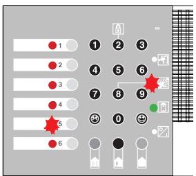 LEGRAND 432 07 - Levoyant "alarme" clignote en même temps qu'unvoyant déboucle * (exemple la boucle 5) - 1