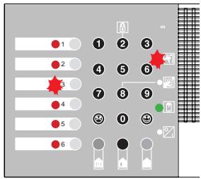 LEGRAND 432 07 - Levoyant "auto-surveillance" clignote en même temps qu'un voyant de boucle (example la boucle 3) - 1