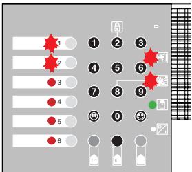 LEGRAND 432 07 - Si les voyants " auto-surveillance " et " alarme " clignotent en même temps qu'un ou plusieurs voyants de boucle (exemple : auto-surveillance + alarme boucle 1 et 2) - 1