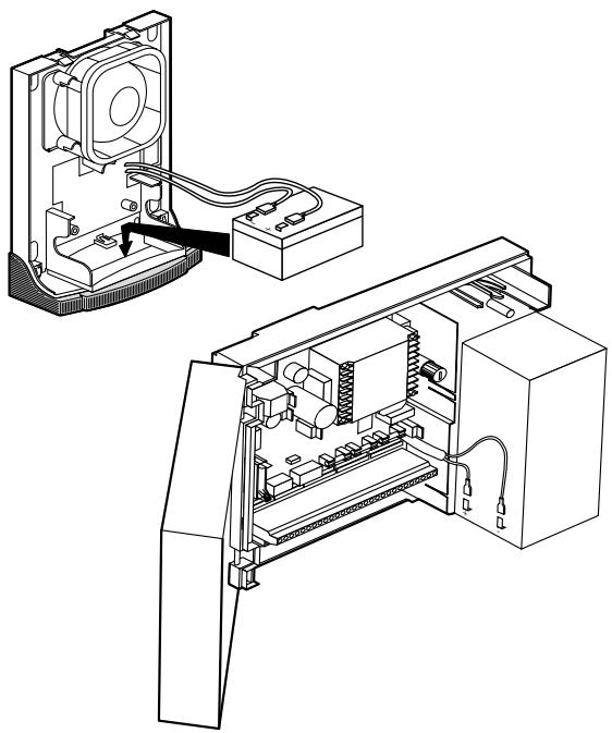 LEGRAND 432 07 - Connecter les batteries des sirènes puis de la centrale - 1