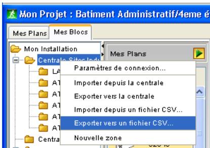 LEGRAND 625 13 - Étape 2 - Exportation de cette configuration de base vers un fichier CSV - 1