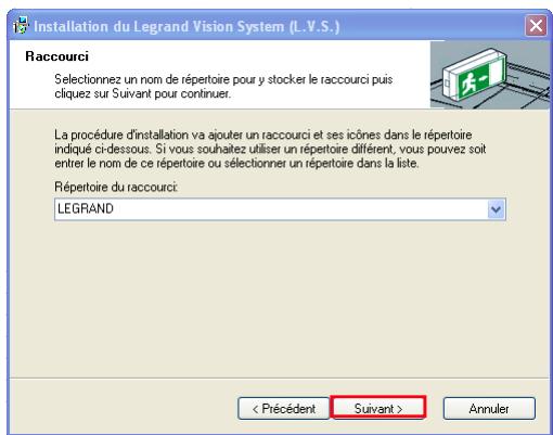 LEGRAND 625 13 - - Le choix du réseau des raccourcis windows - 1