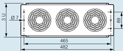 LEGRAND LCS 2 - Plaques 19" avec ventilateurs (mm) - 2