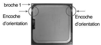 ASROCK 2CORE1066-2.13G - Etape 2. Insérez le processeur 775 broches : - 2