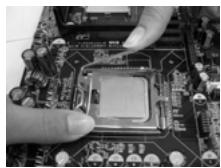 ASROCK 2CORE1066-2.13G - Etape 2. Insérez le processeur 775 broches : - 8
