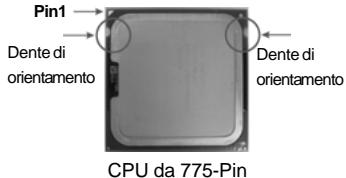 ASROCK 2CORE1066-2.13G - Fase 2. Inserire la CPU 775-Pin: - 2