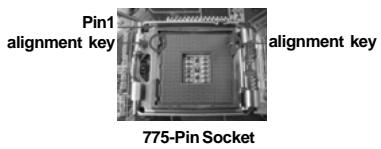Pin1 alignment key 775-Pin Socket alignment key