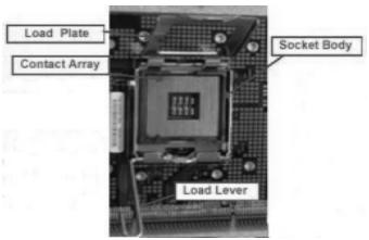 Load Plate Contact Array Socket Body Load Lever