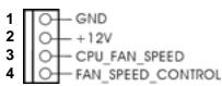 ASROCK 775I65G - Connecteur du ventilateur de l'UC - 1