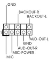 ASROCK 775I65G - Anschluss für AC'97 Audio auf der Gehäusevorderseite - 1
