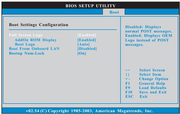 ASROCK K10N750SLI-110DB - Boot Settings Configuration - 1