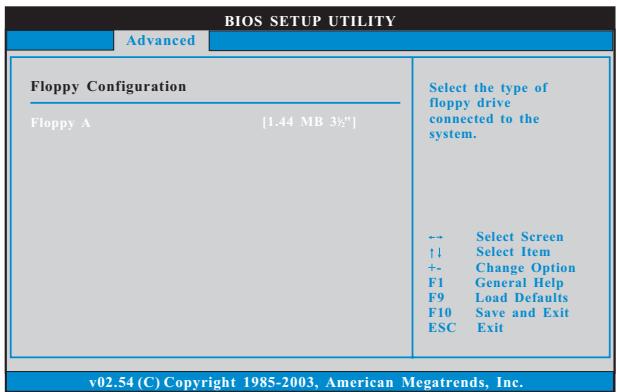 ASROCK K10N750SLI-110DB - 3.3.6Floppy Configuration - 1