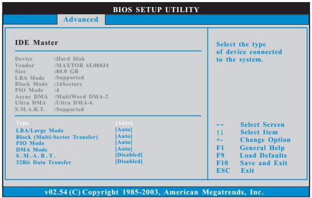 ASROCK K10N750SLI-110DB - IDE Device Configuration - 1