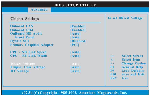 ASROCK K10N750SLI-110DB - Chipset Configuration - 1