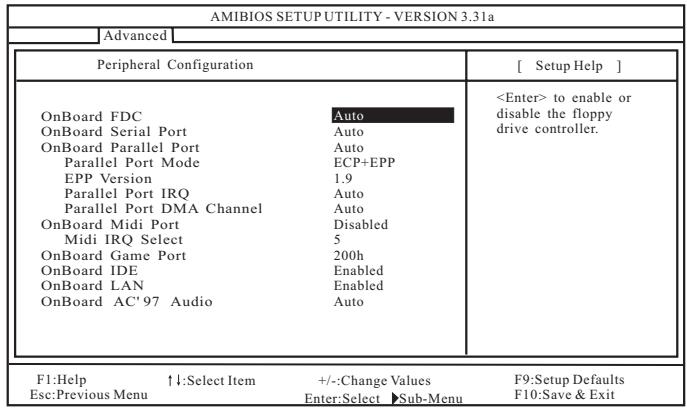 ASROCK K7VT6-C - Peripheral Configuration - 1